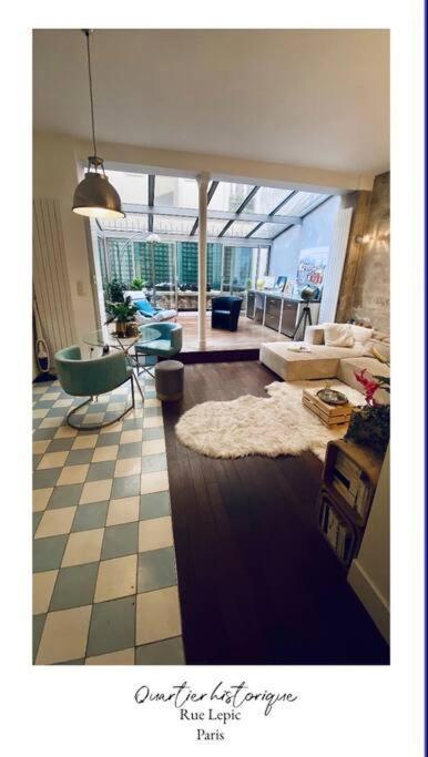Villa Lepic, Luxury Flat In Montmartre With Private Terrasse-Appartement Entier Paris Exterior foto
